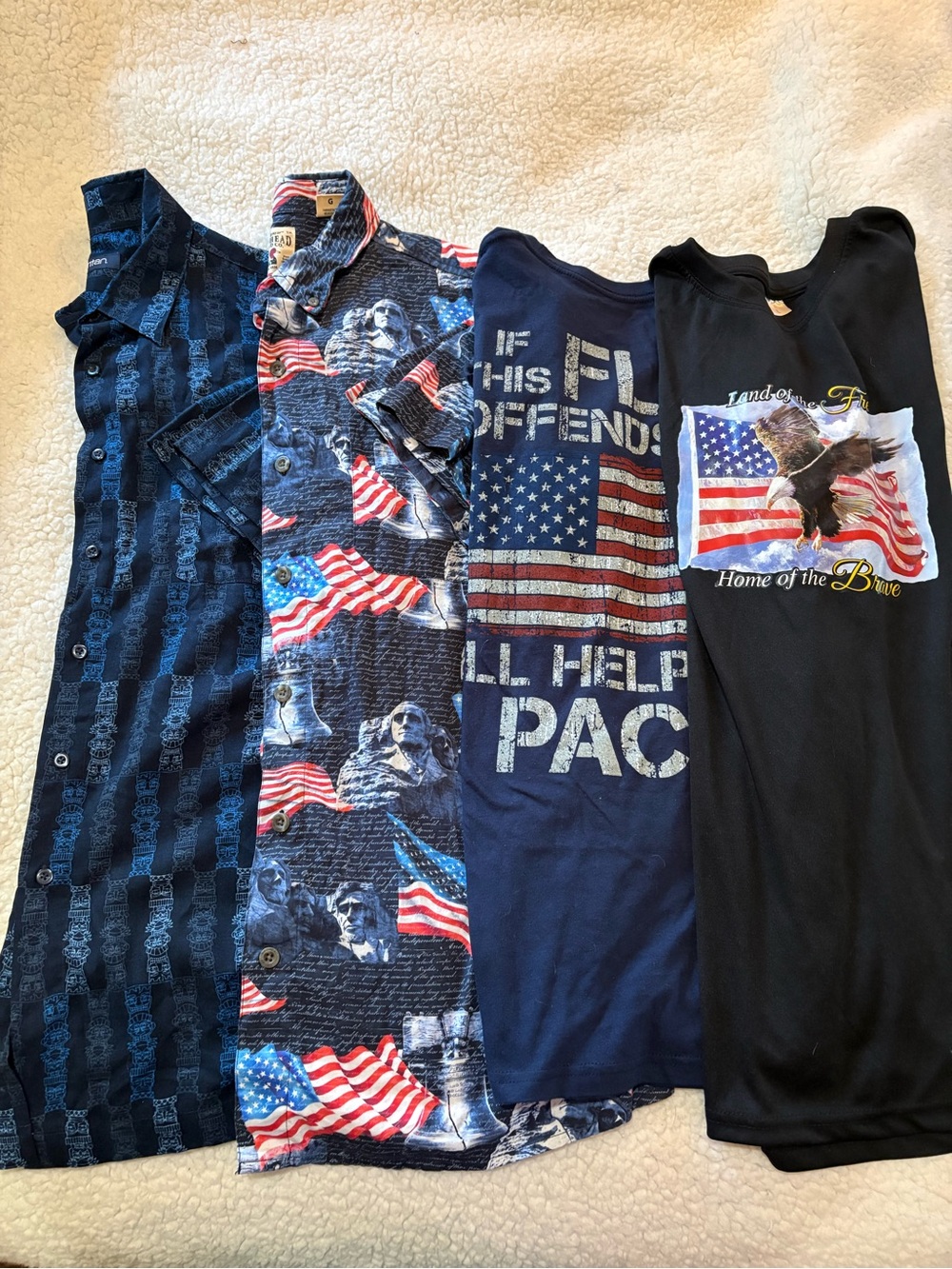 Patriotic Graphic Tops Bundle - American Flag Designs